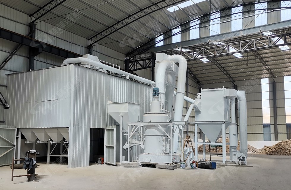 北方某公司鋅砂磨粉機(jī)4R3220雷蒙磨粉機(jī)生產(chǎn)車間 河北邯鄲鋅砂磨粉機(jī)4R3220雷蒙磨粉機(jī)200目生產(chǎn)車間